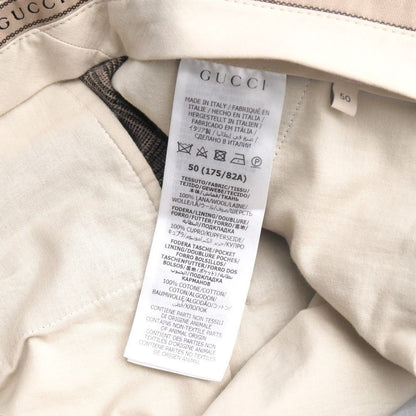 Gucci 720965 Men’s Glen Check Wool Dress Pants Trousers Size 50 Italy Excellent