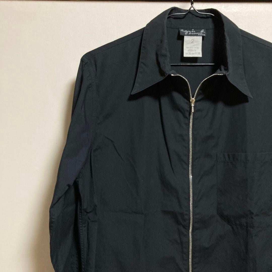 90s Agnes B. HOMME Zip Shirt Size 2 - Vintage Condition