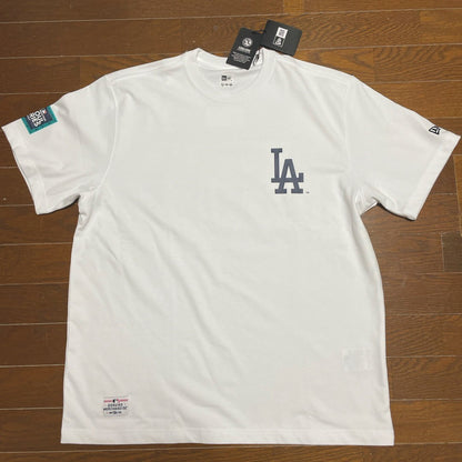 Era MLB Seoul Series T-Shirt Cap Set L.A Dodgers SD Padres White L