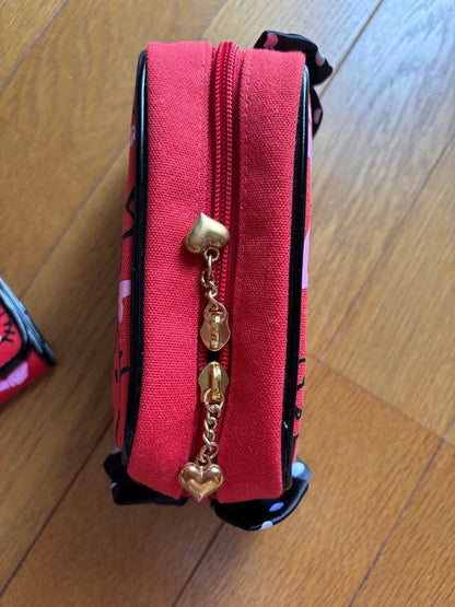 Hello Kitty Sanrio Rare Key Case Set Ribbon LipG
