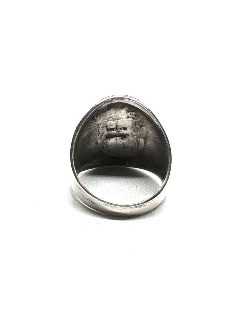 Vintage 925 silver ring with Thunderbird design.