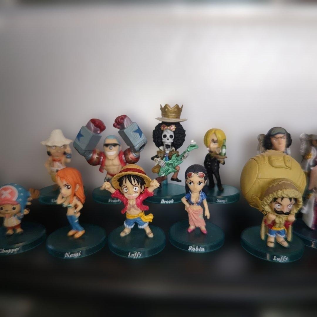 One Piece Figure Collection Lot 16 Piece Set Vintage Rare MultiSeries