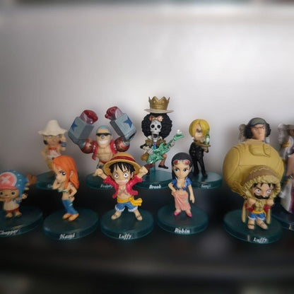 One Piece Figure Collection Lot 16 Piece Set Vintage Rare MultiSeries