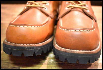 Red Wing 845 Vintage 12B Dog Tag Long Lace-Up Boots Oro Russet 9.5D Fit USA