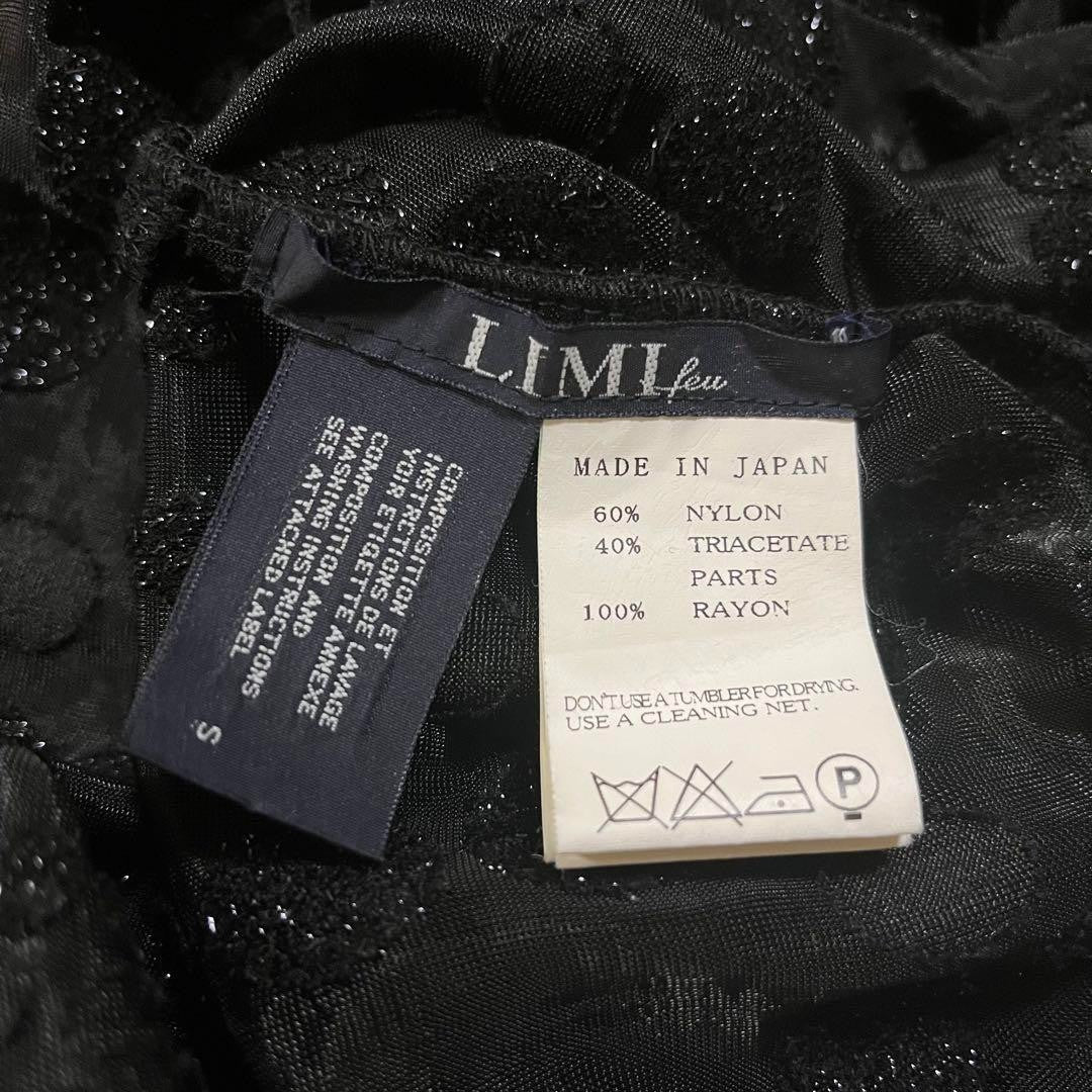 Rare LIMI Feu Yohji Yamamoto Polka Dot Dress Black Women’s FREE SIZE Vintage JP
