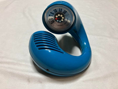 SEIKO SD506 Space Age Retro Flip Clock White Blue Vintage Used