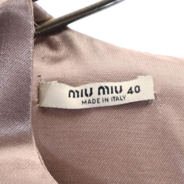 MIUMIU made in Italy No sleeve one piece 40 Pink Women
