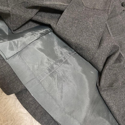 Christian Dior Skirt Charcoal M Knee Length Flare Wool 55cm