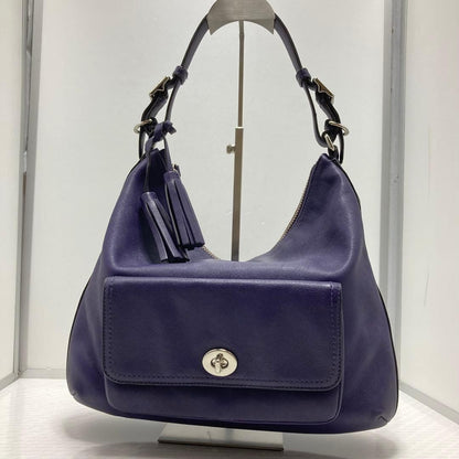 COACH Purple Leather Hobo Bag Legacy Courtenay Y2K Vintage Rare