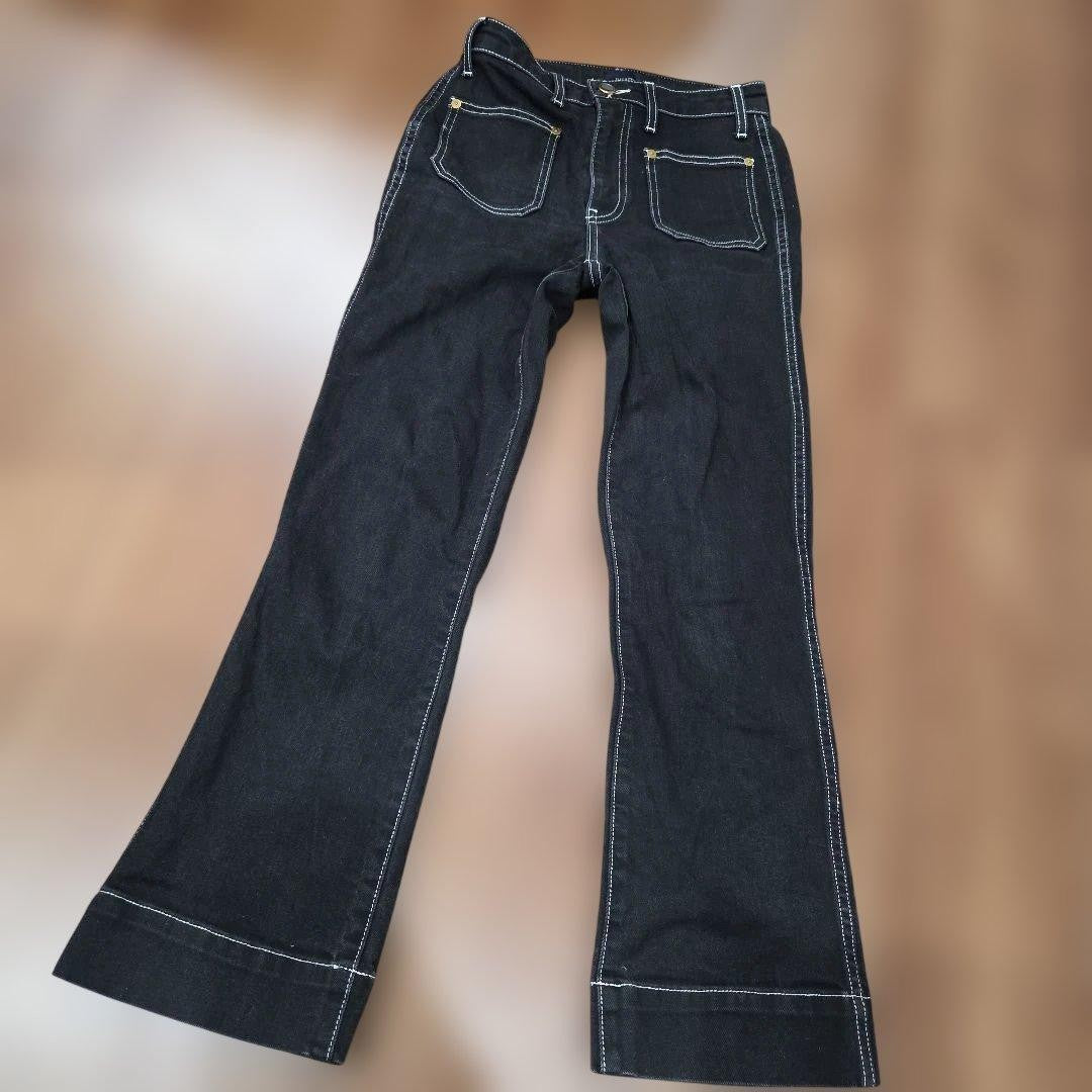 KHAITE Kate Denim Pants Color Black Size 24 Women's Used from Japan