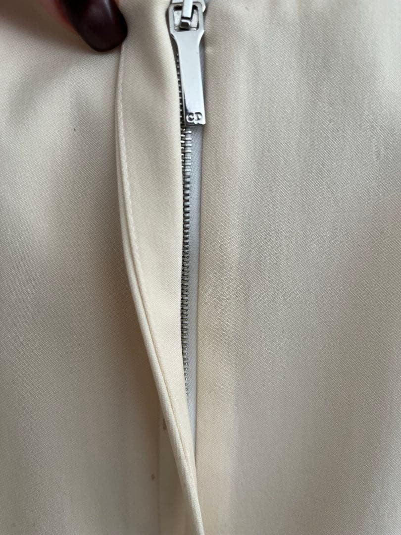 Christian Dior BOUTIQUE Ivory Suit Set Formal Blazer Jacket Peplum Pencil Skirt