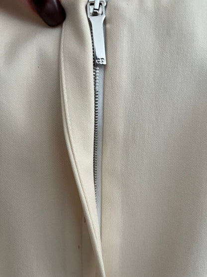 Christian Dior BOUTIQUE Ivory Suit Set Formal Blazer Jacket Peplum Pencil Skirt