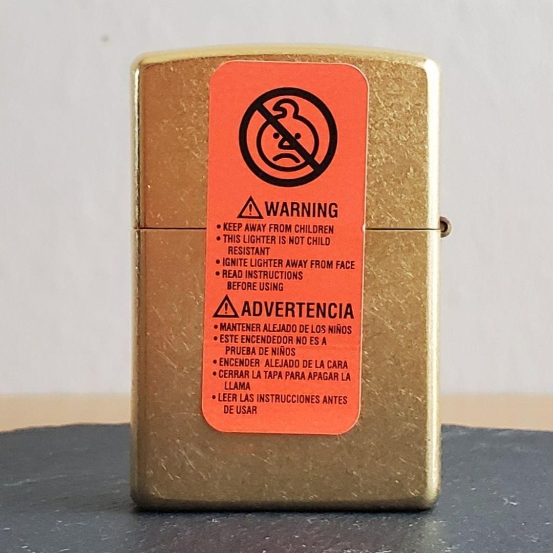 CAT Caterpillar Authentic Machines Brass Gold Zippo Oil Lighter 2005 MIB Rare