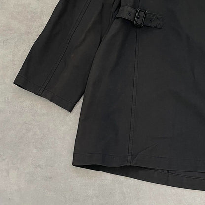 Burberry London Nova Check Trench Coat Cotton Black 15/XXL (US: XL)