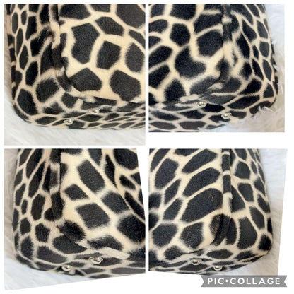 Kate Spade Handbag Leopard Giraffe Print Casual Women's Pre-Owned From Japan