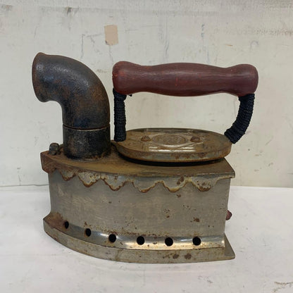 Rare Showa Retro Charcoal Iron Antique Art Collection with ironing board Japan