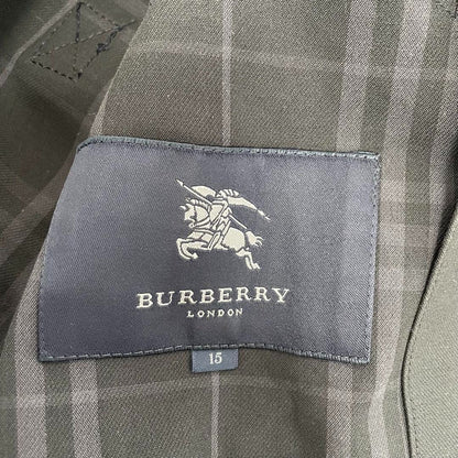 Burberry London Nova Check Trench Coat Cotton Black 15/XXL (US: XL)
