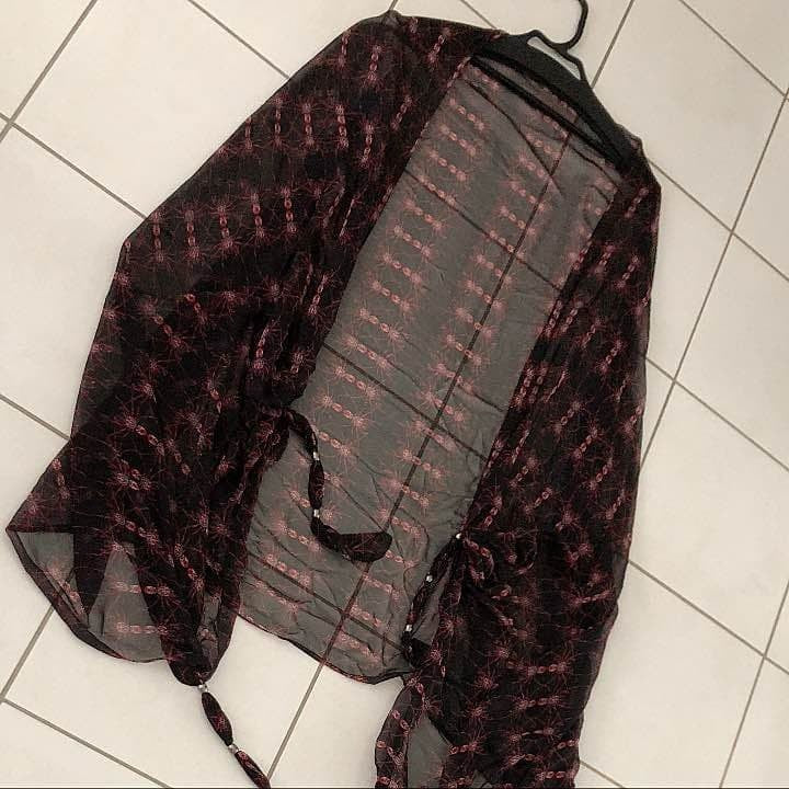 THOMAS WYLDE Organza Stole Spider Pattern 100x172cm