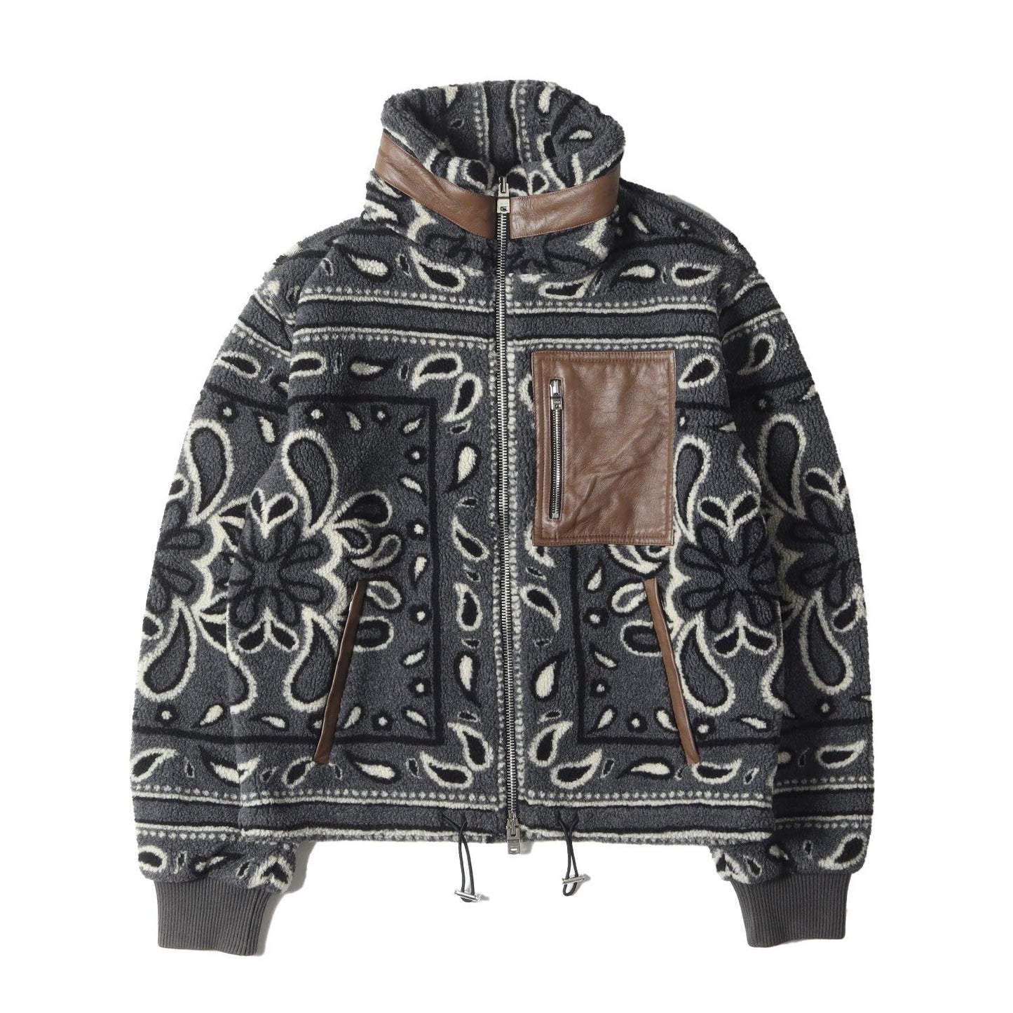 AMIRI Blouson Size S 21AW Printed Bandana Polar Fleece Jacket Men's Used