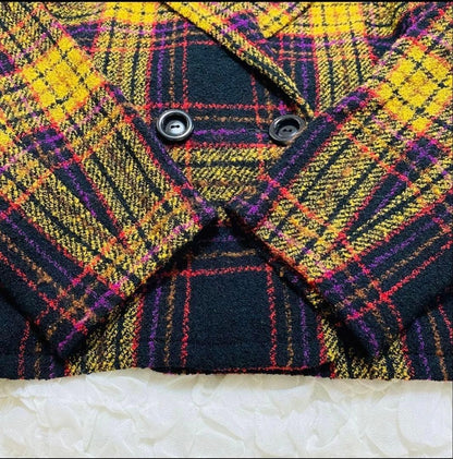 Chloe Women Jacket Rare Size L Super Cute Check Pattern Tailored Jacket Limited
