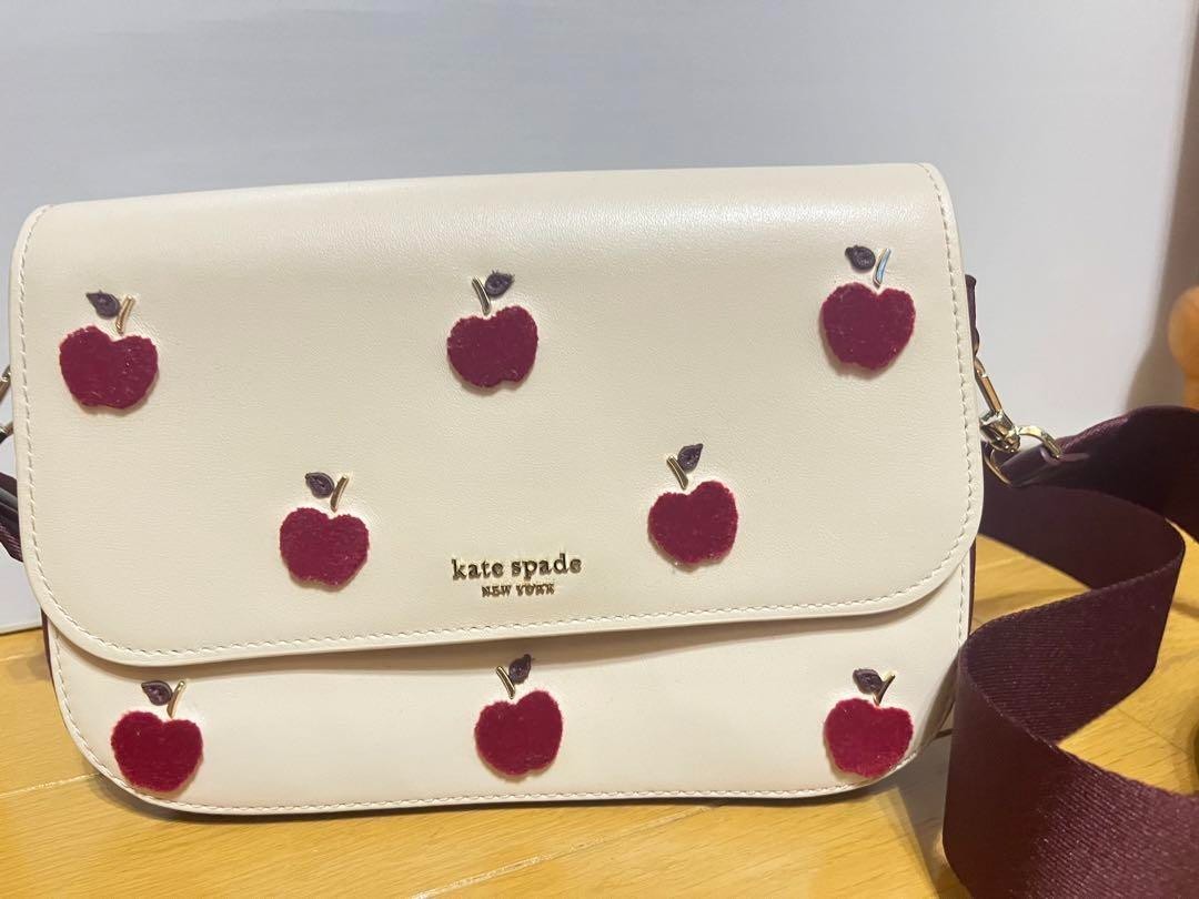 Kate Spade Buddy Apple Toss Shoulder Bag Medium Leather Free Shipping