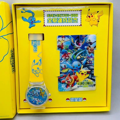 Pokemon JR Stamp Rally 2006 3D Lenticular Card Pikachu Japanese Certificate