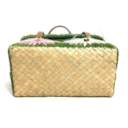 Kate Spade Basket Bag Handbag with Storage Bag Green Floral Multicolor fm Japan