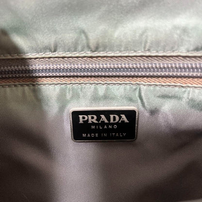 PRADA Tote Bag Triangle Logo Plastic Handle Tote Bag From Japan