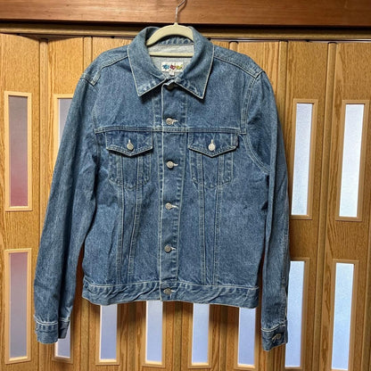 Disney Too Cute Embroidered Denim Jacket L Made in USA Rare Vintage