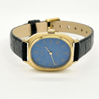Seiko Socie Mechanical Dress Watch Blue Dial Vintage Timepiece Excellent