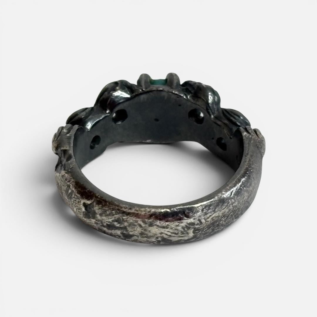 Rare 2007 Y's Yohji Yamamoto Turquoise Silver 950 Ring