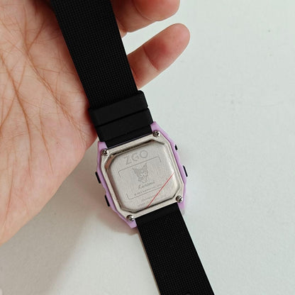 Sanrio Digital Quartz Women Unused Kuromi Zgo Collaboration Watch Vintage