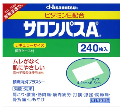 Salonpas Pain Relieving Patch 240 Patches express shipping english manual