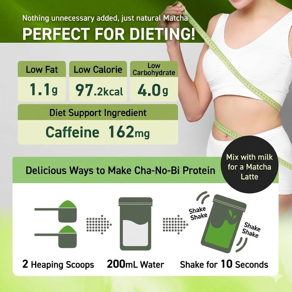 Horiguchien Matcha Protein 810g - First-Harvest Whey Soy No Artificial Sweetener