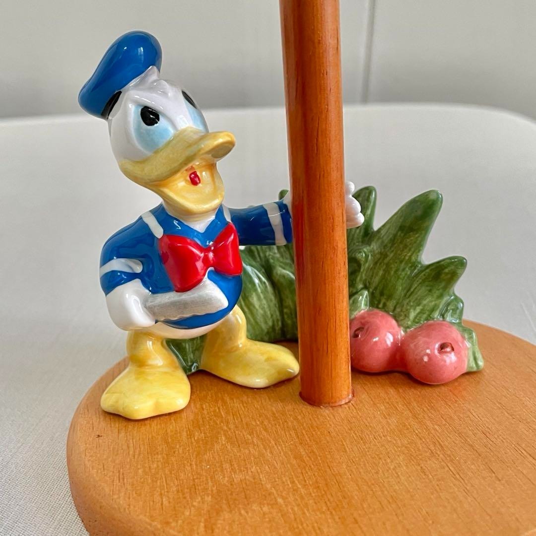 RARE Disney Donald Chip and Dale Ceramic Planter Flower Vase Tokyo Disneyland