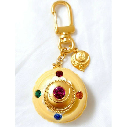 Sailor Moon Q-Pot Transformation Brooch Macaron Keychain Bag Charm Anime New