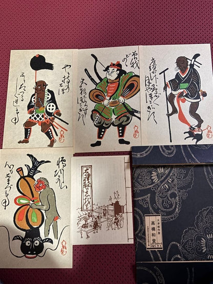 [Otsu-e] Ten Representative Prints by Kazudo Takahashi, Showa Retro
