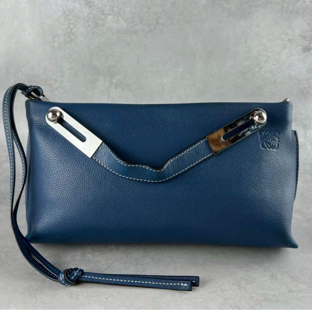 LOEWE Missy Small Sacoche Crossbody Shoulder Bag Leather Anagram Auth used