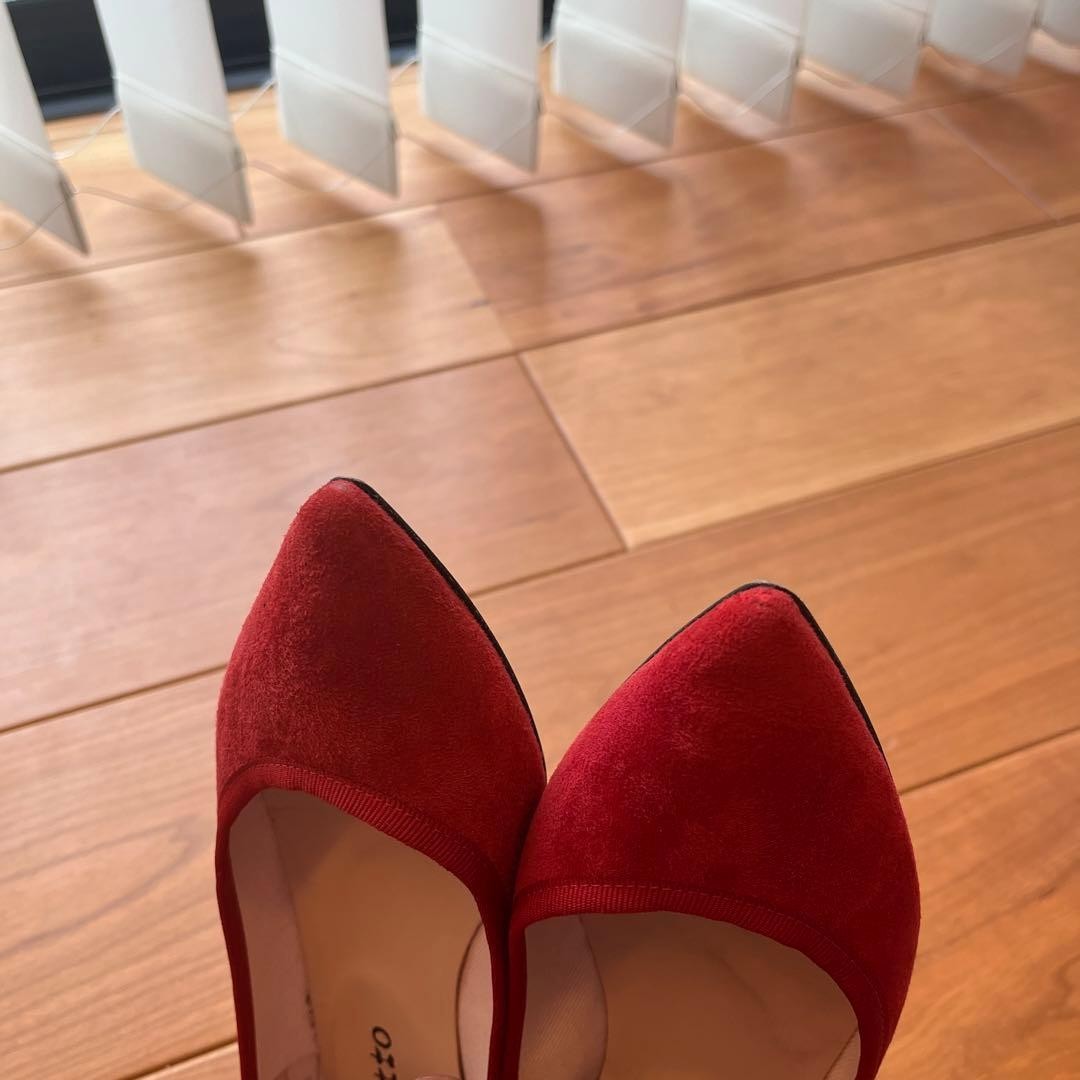 Rare Repetto Clemence Red Patent Leather Ballet Flats Size 38