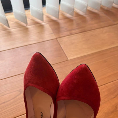 Rare Repetto Clemence Red Patent Leather Ballet Flats Size 38