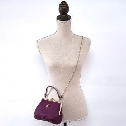 Vivienne Westwood GRANNY FRAME PURSE PURPLE Shoulder Bag 2way