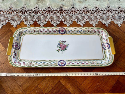 Rare Haviland Limoges Louveciennes Cake Plate Platter Vintage France Used Ex+