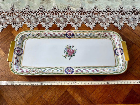 Rare Haviland Limoges Louveciennes Cake Plate Platter Vintage France Used Ex+