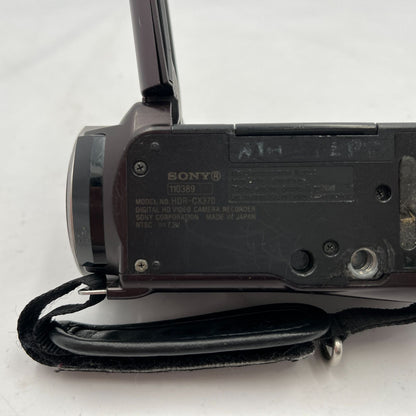 Used SONY HDR-CX370V digital video camera (not tested).