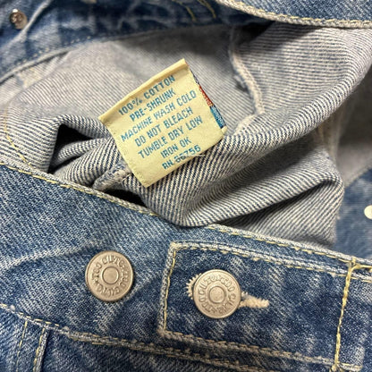 Disney Too Cute Embroidered Denim Jacket L Made in USA Rare Vintage