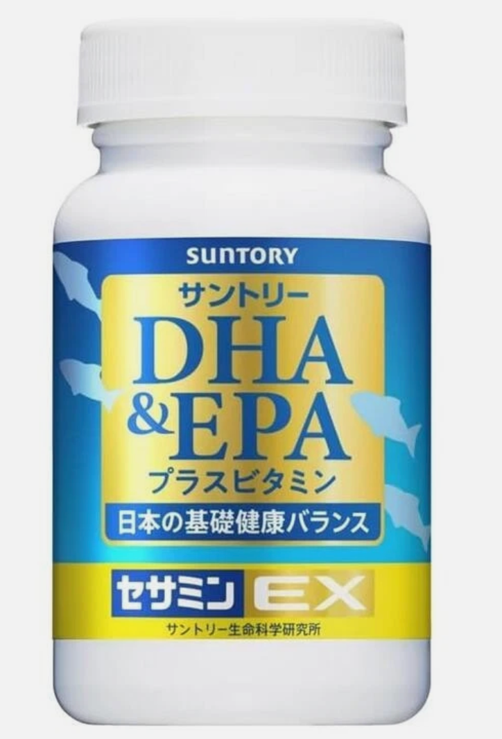 New Suntory DHA & EPA + Sesamin EX Omega-3 Supplement 120 Softgels