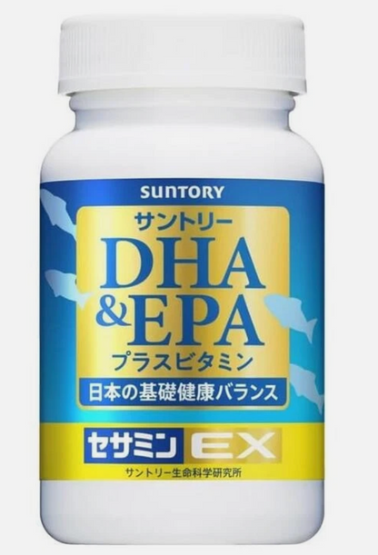New Suntory DHA & EPA + Sesamin EX Omega-3 Supplement 120 Softgels