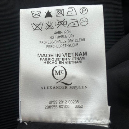 McQ Alexander McQueen Dress Waist Ribbon Black Size XS