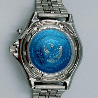 SEIKO 5M23 7A10 SCUBA 200m Automatic Diver Watch Timepiece Genuine Rare