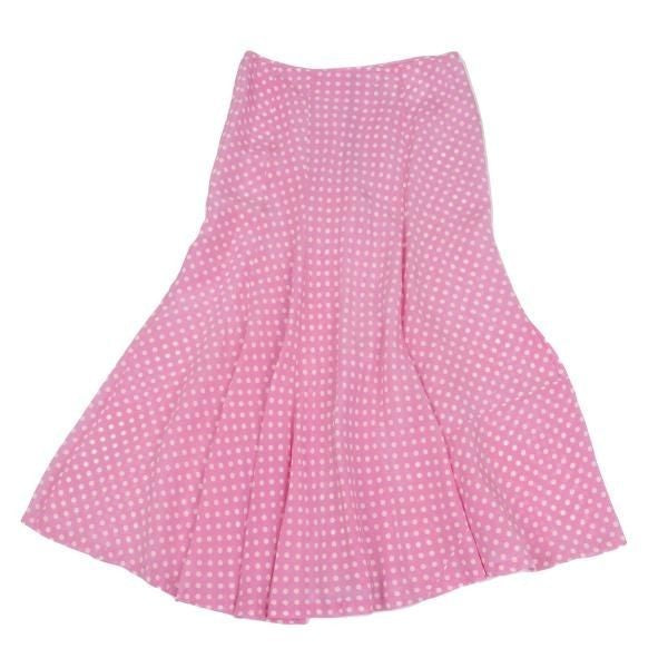 Junya Watanabe Comme Des Garcons Cupra Dot Flare Skirt S sheer PINK White